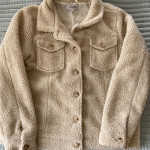 Lightweight teddy bear jacket